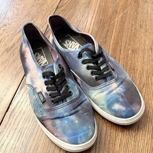 VANS Off the Wall Shoes Womens 7.5 Cosmic Galaxy Space Sneakers LaceUp‎ Mens 6 D